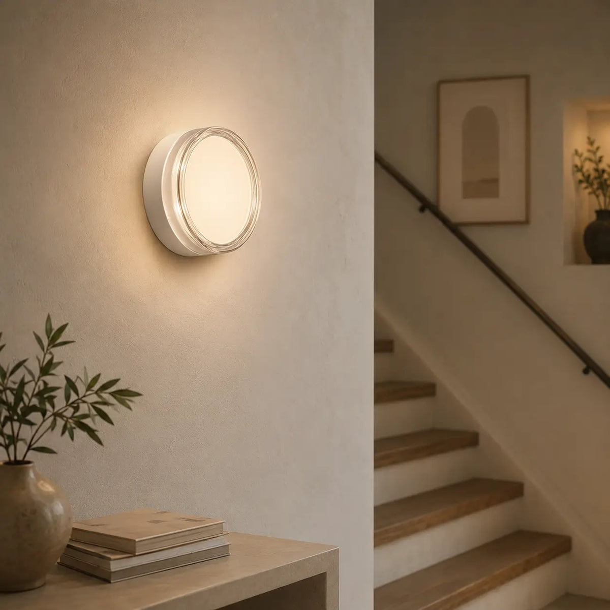 LED-Wandleuchte im stilvollen Wohnbereich