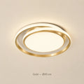 Goldene LED-Deckenleuchte mit Ringdesign, Durchmesser 45 cm