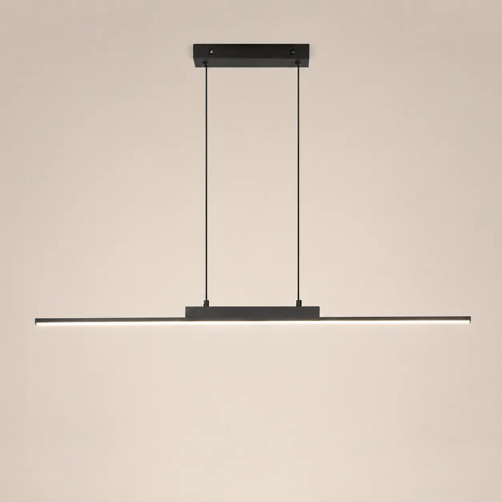 Schwarze lineare LED-Pendelleuchte mit 100 cm Länge